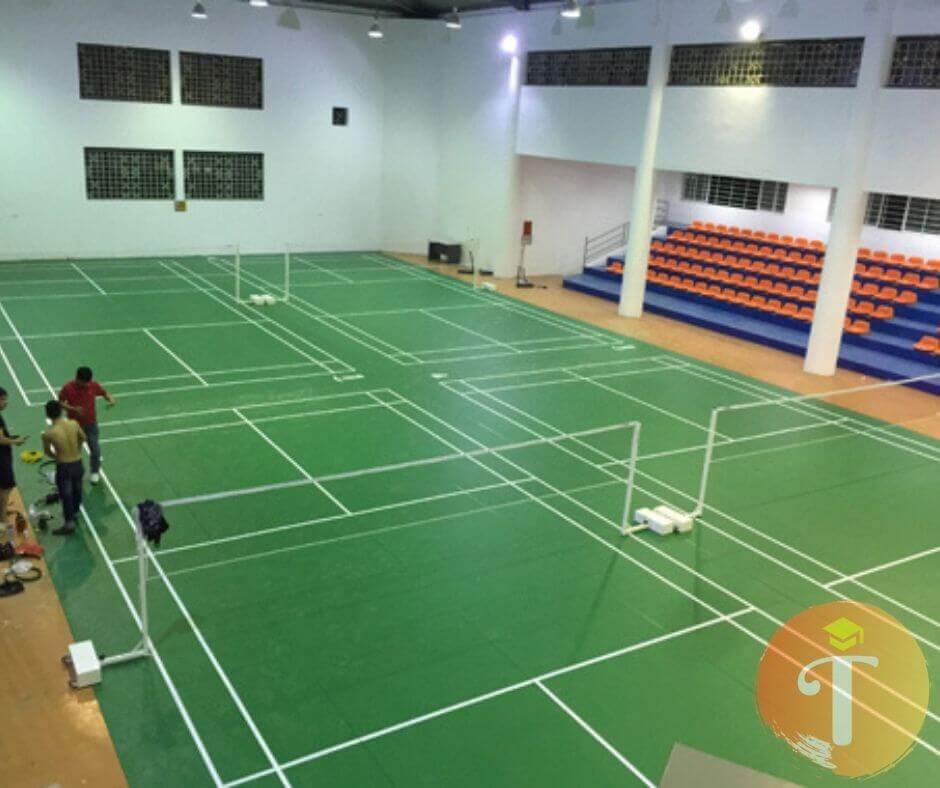 sân tập cầu lông tại đại học thể dục thể thao Đà Nẵng